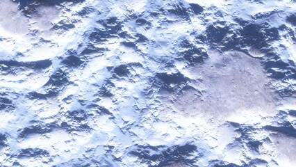 View of the 3d rendering realistic planet mars surface from space.
