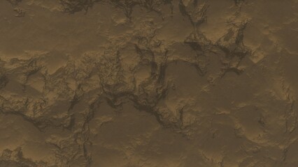 View of the 3d rendering realistic planet mars surface from space.
