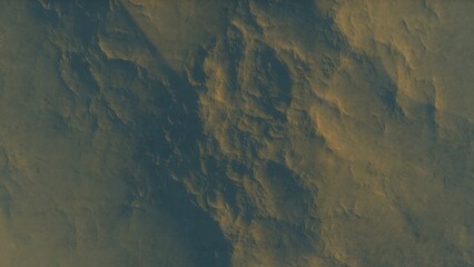 View of the 3d rendering realistic planet mars surface from space.