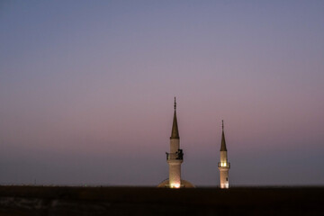 Mosquée du roi Hussein, rue Al Jame'a, Madaba, Jordanie, Moyen-Orient