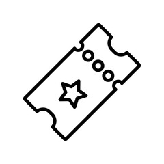 ticket icon design vector template