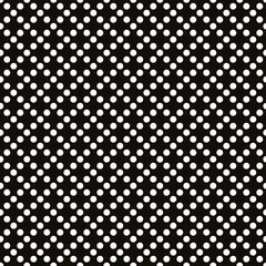 Abstract black and white polka dot pattern