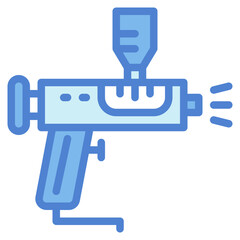 spray gun two tone icon style