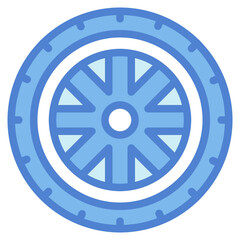Obraz premium tire two tone icon style