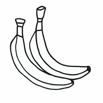 Banana, Fruit, Food, Illustration, Vector, Peel, Cartoon, Yellow, Object, Tropical