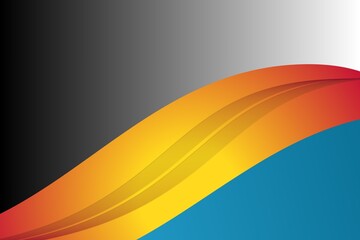 Abstract colorful background with waves and shapes