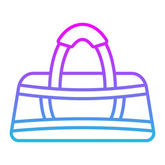 Gym Bag Line Gradient Icon