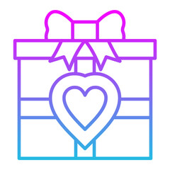 Gift Line Gradient Icon