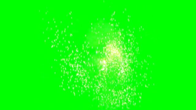 Fire Explosion Effect on Green Screen