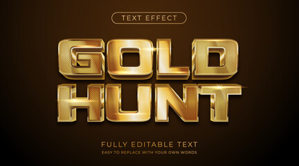 Text effect gold, Editable font style