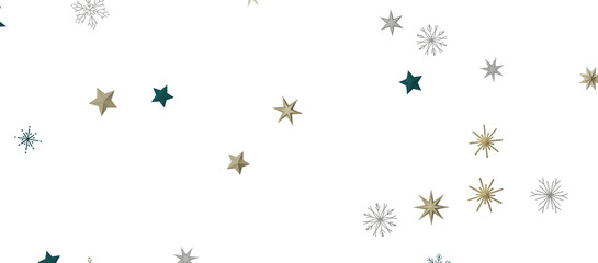 Glossy 3D Christmas star icon. Design element for holidays.