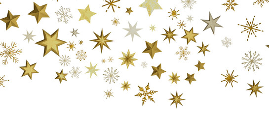 Glossy 3D Christmas star icon. Design element for holidays.