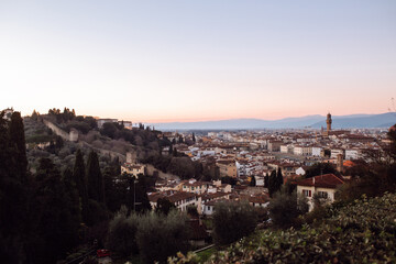 Fototapeta na wymiar Amazing view of the beautiful city of Florence. Landscape, travel, vacation.