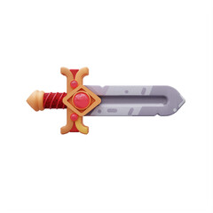 Stylized cartoon sword