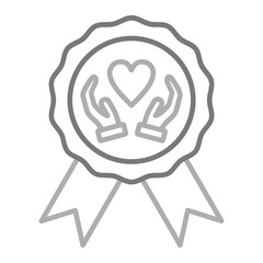 Award Greyscale Line Icon
