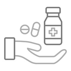 Medicine Greyscale Line Icon