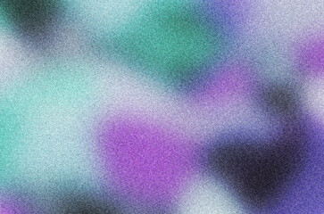 Abstract blurred grainy gradient background texture. Colorful digital grain soft noise effect pattern. Lo-fi multicolor vintage retro. VHS Glitch Texture