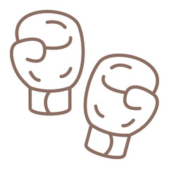 Boxing Glove Multicolor Line Icon