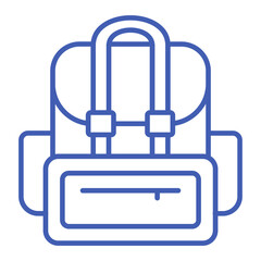Backpack Multicolor Line Icon
