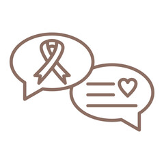 Chat Bubbles Multicolor Line Icon