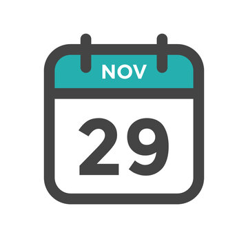 November 29 Calendar Day or Calender Date for Deadlines or Appointment