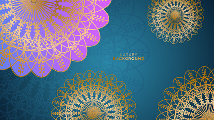 Luxury mandala ornamental pattern background. Creative decorative flower wedding invitation design. Decorative mandala for print, poster, cover, brochure, flyer, banner. Vector illustration