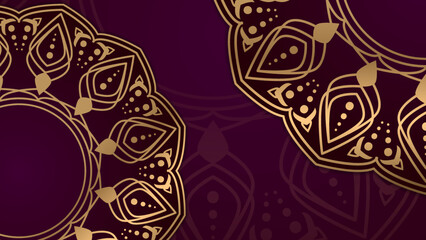 Luxury mandala ornamental pattern background. Creative decorative flower wedding invitation design. Decorative mandala for print, poster, cover, brochure, flyer, banner. Vector illustration