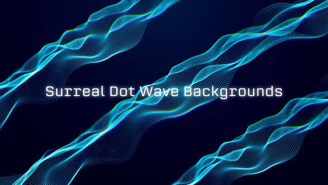 Surreal Dot Wave Backgrounds