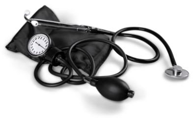 Blood pressure checker isolated on white background