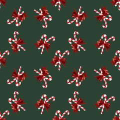 Fototapeta premium Lollipop cane pattern