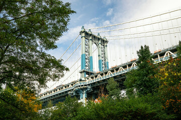 Manhattan bridge in New York, USA