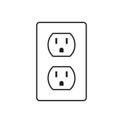 power socket symbol vector sign