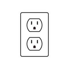 power socket symbol vector sign