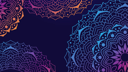 Luxury mandala ornamental pattern background. Creative decorative flower wedding invitation design. Decorative mandala for print, poster, cover, brochure, flyer, banner. Vector illustration