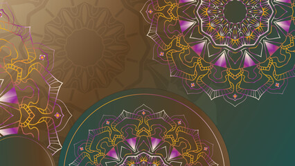 Luxury mandala background with golden arabesque pattern arabic islamic east style. Decorative mandala for print, poster, cover, brochure, flyer, banner.