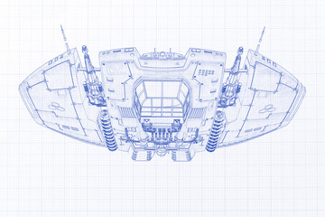 alien spaceship is passing by on up down way