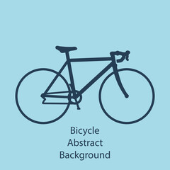 Bike background, isolated, abstract vector illustration.