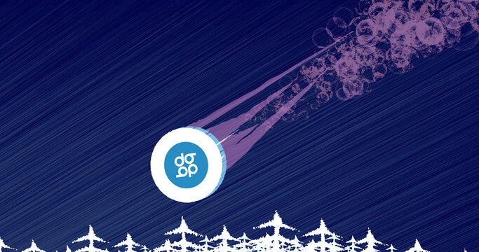 November 10th 2022 crypto crash, illustration of the crypto crash of the asset DigitalBits (XDB) coin falls through the sky