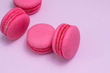 Collor dessert macaroon  sweet french oink