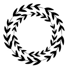Obraz premium leafy twig frame