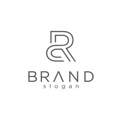 Modern Letter RS S R Logo line Design for business and finance inspiration