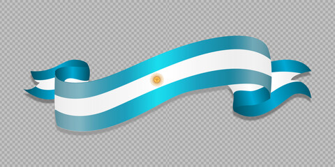 Vector illustration of Argentina flag on empty background	