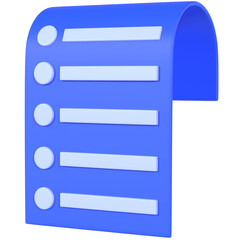 Obraz premium List 3D icon
