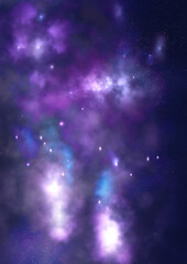 Fototapeta premium Small part of an infinite star field