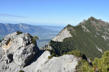 Alpine View from Alpspitz Peak in Liechtenstein