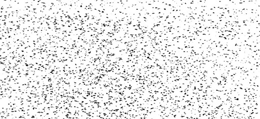 Abstract vector noise. Small particles of debris and dust. Distressed uneven background. Grunge texture overlay with fine grains isolated on white background. Vector illustration. EPS10.