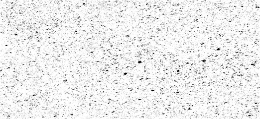 Small uneven spots and particles of debris. Abstract vector texture. Distressed uneven background. Grunge texture overlay with fine grains isolated on white background. Vector illustration. EPS10.