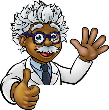 recommend clip art: Scientist Cartoon Character Sign Thumbs Up