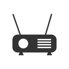 Radio icon. Media and news vector ilustration.