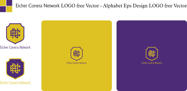 Eicher Conera Network LOGO free Vector - Alphabet Eps Design LOGO free Vector